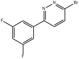 3-Bromo-6-(3,5-difluorophenyl)pyridazine 化学構造式