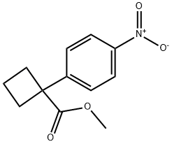 1-(4-Nitrophenyl)-cyclobutanecarboxylic acid methyl ester,1215103-48-2,结构式