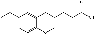 Benzenepentanoic acid, 2-Methoxy-5-(1-
Methylethyl) Struktur
