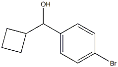(4-bromophenyl)(cyclobutyl)methanol Structure