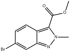 methyl 6-bromo-2-methyl-2H-indazole-3-carboxylate Struktur