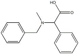 2-[benzyl(methyl)amino]-2-phenylacetic acid Struktur