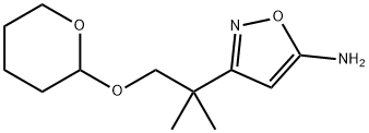 3-[1,1-Dimethyl-2-(tetrahydropyran-2-yloxy)-ethyl]-isoxazol-5-ylamine|