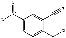 Benzonitrile, 2-(chloromethyl)-5-nitro- 化学構造式