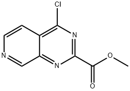 4-氯-吡啶并[3,4-D]嘧啶-2-甲酸甲酯 结构式