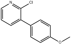 2-Chloro-3-(4-methoxyphenyl)pyridine Structure