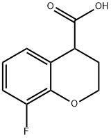 2H-1-Benzopyran-4-carboxylic acid, 8-fluoro-3,4-dihydro- Structure