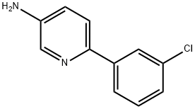 6-(3-CHLOROPHENYL)PYRIDIN-3-AMINE Struktur