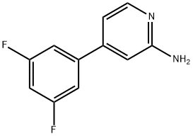 2-Amino-4-(3,5-difluorophenyl)pyridine Structure