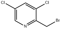 2-(BroMoMethyl)-3,5-dichloropyridine 化学構造式