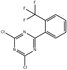 2,4-Dichloro-6-(2-trifluoromethylphenyl)-1,3,5-triazine,1227958-73-7,结构式