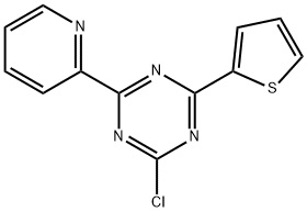 2-Chloro-4-(2-pyridyl)-6-(2-thienyl)-1,3,5-triazine Structure