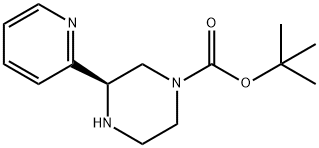 tert-butyl (3R)-3-(pyridin-2-yl)piperazine-1-carboxylate Struktur