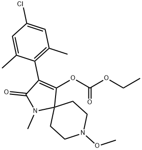 [2-(4-chloro-2,6-dimethyl-phenyl)-8-methoxy-4-methyl-3 oxo-4,8-diazaspiro[4,5]dec-1-en-1-yl] ethyl carbonate Structure
