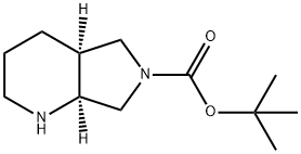 (4AS,7AS)-八氢-6H-吡咯并[3,4-B]吡啶-6-羧酸叔丁酯,1229428-51-6,结构式