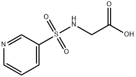 2-(吡啶-3-磺酰氨基)乙酸 结构式