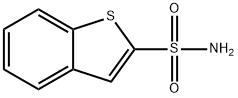 ベンゾ[b]チオフェン-2-スルホンアミド 化学構造式