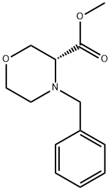 Methyl (R)-4-Benzyl-3-morpholinecarboxylate Struktur