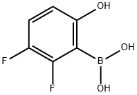 (2,3-二氟-6-羟基苯基)硼酸, 1238196-62-7, 结构式