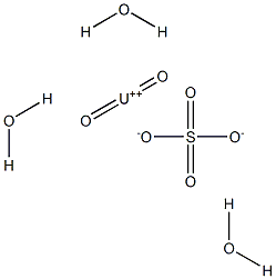 Uranyl sulfate trihydrate Struktur