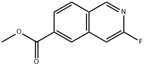 3-氟异喹啉-6-羧酸甲酯 结构式