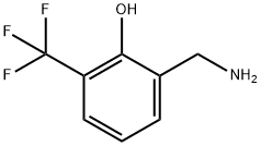 Phenol, 2-(aminomethyl)-6-(trifluoromethyl)- Structure