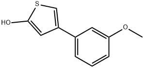 2-Hydroxy-4-(3-methoxyphenyl)thiophene Structure