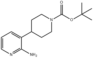 TERT-BUTYL4-(2-AMINOPYRIDIN-3-YL)PIPERIDINE-1-CARBOXYLATE 化学構造式