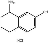 8-AMINO-5,6,7,8-TETRA HYDRONAPHTHALEN-2-OL HYDROCHLORIDE,1246210-77-4,结构式