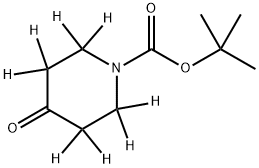 tert-butyl 4-oxopiperidine-1-carboxylate-2,2,3,3,5,5,6,6-d8 Struktur