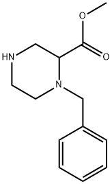 METHYL 1-BENZYLPIPERAZINE-2-CARBOXYLATE 结构式