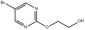 2-((5-bromopyrimidin-2-yl)oxy)ethan-1-ol 化学構造式