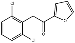 2-(2,6-二氯苯基)-1-(呋喃-2-基)乙烷-1-酮, 1247154-81-9, 结构式