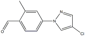 4-(4-chloro-1H-pyrazol-1-yl)-2-methylbenzaldehyde Structure