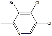 	3-Bromo-4,5-dichloro-2-methylpyridine Structure