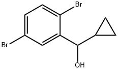 cyclopropyl(2,5-dibromophenyl)methanol Struktur