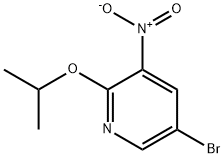 Pyridine, 5-bromo-2-(1-methylethoxy)-3-nitro- Struktur