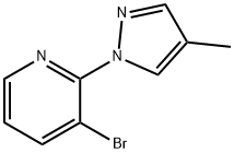 3-Bromo-2-(4-methyl-1H-pyrazol-1-yl)pyridine Structure