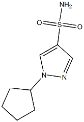 1-环戊基-1H-吡唑-4-磺酰胺, 1249002-03-6, 结构式