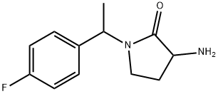 3-amino-1-[1-(4-fluorophenyl)ethyl]pyrrolidin-2-one Structure