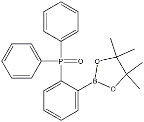 二苯基(2-(4,4,5,5-四甲基-1,3,2-二氧杂硼杂环戊烷-2-基)苯基)氧化膦, 1250439-08-7, 结构式