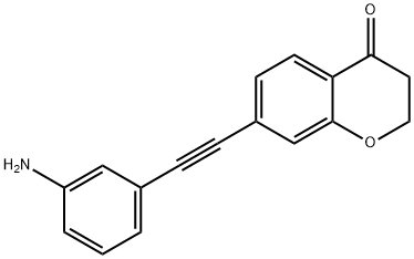 7-(3-Amino-phenylethynyl)-chroman-4-one Structure