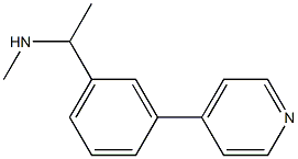 methyl({1-[3-(pyridin-4-yl)phenyl]ethyl})amine Structure