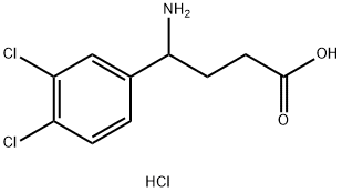 4-amino-4-(3,4-dichlorophenyl)butanoic acid hydrochloride Structure