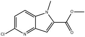 methyl 5-chloro-1-methyl-1H-pyrrolo[3,2-b]pyridine-2-carboxylate Struktur