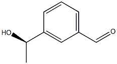 3-[(1R)-1-hydroxyethyl]benzaldehyde Structure