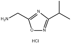 [(3-Isopropyl-1,2,4-oxadiazol-5-yl)methyl]amine hydrochloride|