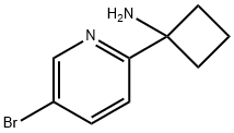 1-(5-Bromo-pyridin-2-yl)-cyclobutylamine Structure