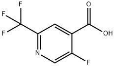 2-三氟甲基-5-氟异烟酸, 1256806-61-7, 结构式