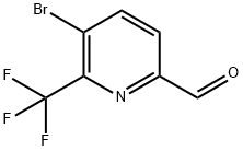 5-溴-6-(三氟甲基)-2-吡啶甲醛, 1256808-15-7, 结构式